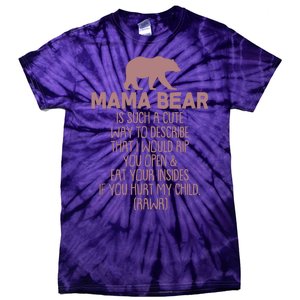 Funny Mama Bear Rawr Tie-Dye T-Shirt