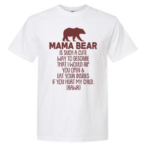 Funny Mama Bear Rawr Garment-Dyed Heavyweight T-Shirt