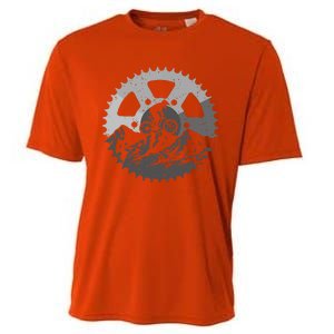 Funny Mountain Biking Art For Men Women MTB Mountain Biker Cooling Performance Crew T-Shirt