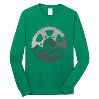 Funny Mountain Biking Art For Men Women MTB Mountain Biker Long Sleeve Shirt