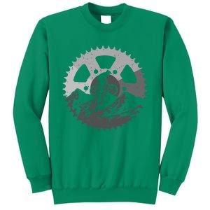 Funny Mountain Biking Art For Men Women MTB Mountain Biker Sweatshirt