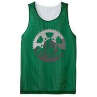 Funny Mountain Biking Art For Men Women MTB Mountain Biker Mesh Reversible Basketball Jersey Tank