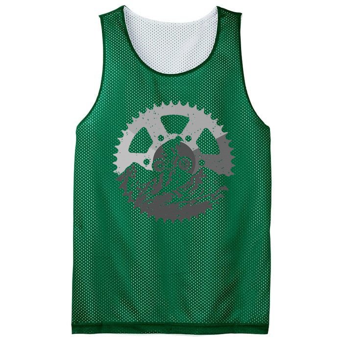 Funny Mountain Biking Art For Men Women MTB Mountain Biker Mesh Reversible Basketball Jersey Tank