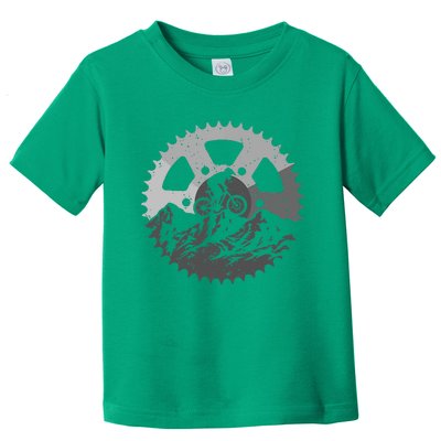 Funny Mountain Biking Art For Men Women MTB Mountain Biker Toddler T-Shirt