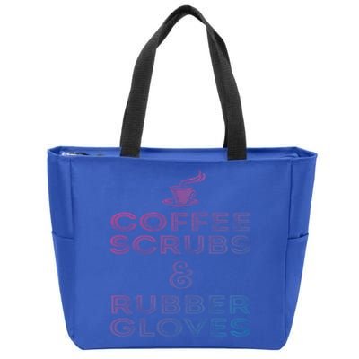 Funny Medical : Coffee Scrubs And Rubber Gloves Gift Zip Tote Bag