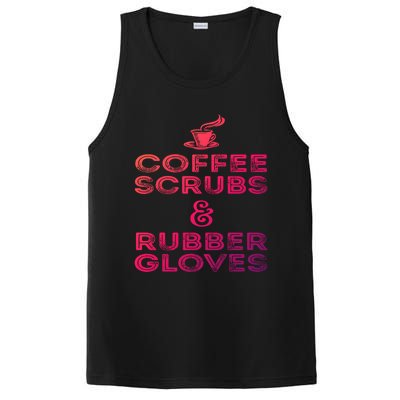 Funny Medical : Coffee Scrubs And Rubber Gloves Gift PosiCharge Competitor Tank