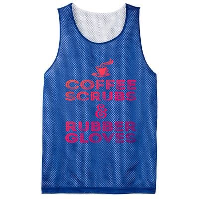 Funny Medical : Coffee Scrubs And Rubber Gloves Gift Mesh Reversible Basketball Jersey Tank