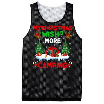 Funny My Christmas Wish More Camping RV Christmas Gift Mesh Reversible Basketball Jersey Tank