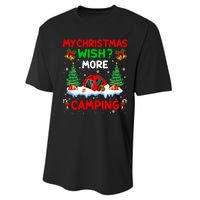 Funny My Christmas Wish More Camping RV Christmas Gift Performance Sprint T-Shirt