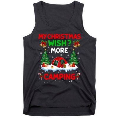 Funny My Christmas Wish More Camping RV Christmas Gift Tank Top