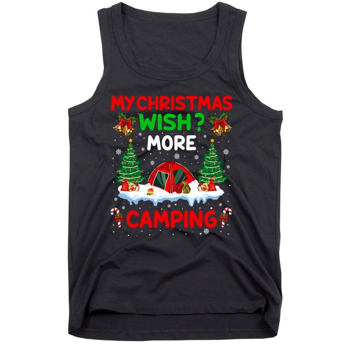 Funny My Christmas Wish More Camping RV Christmas Gift Tank Top