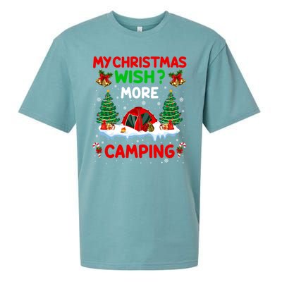 Funny My Christmas Wish More Camping RV Christmas Gift Sueded Cloud Jersey T-Shirt