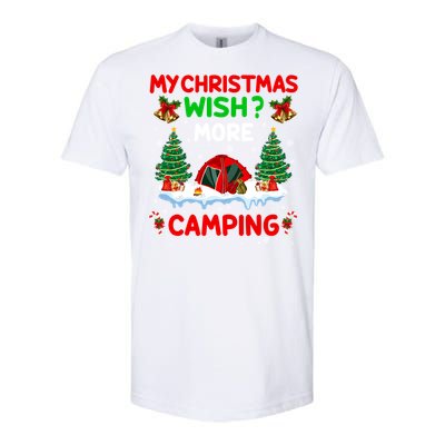 Funny My Christmas Wish More Camping RV Christmas Gift Softstyle CVC T-Shirt