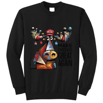 Funny Make Christmas Great Again Moose Trump Election Win Sweatshirt