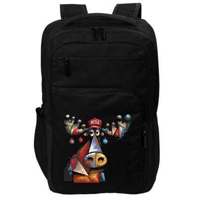 Funny Make Christmas Great Again Moose Trump Election Win Impact Tech Backpack