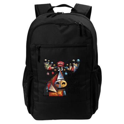 Funny Make Christmas Great Again Moose Trump Election Win Backpack