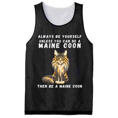 Funny Maine Coon Vintage Funny Saying Cats Lovers Jokes Mesh Reversible Basketball Jersey Tank