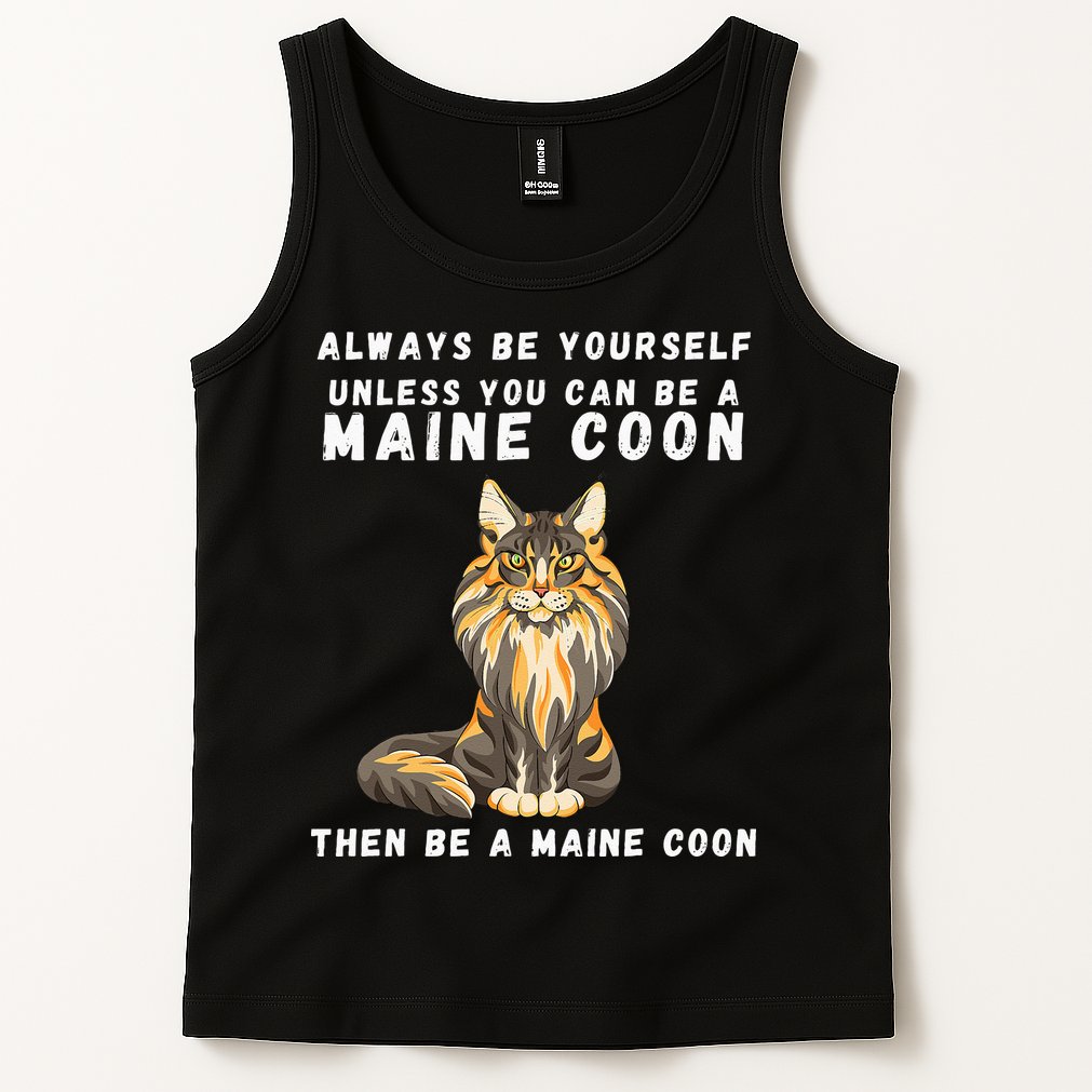 Funny Maine Coon Vintage Funny Saying Cats Lovers Jokes Tank Top