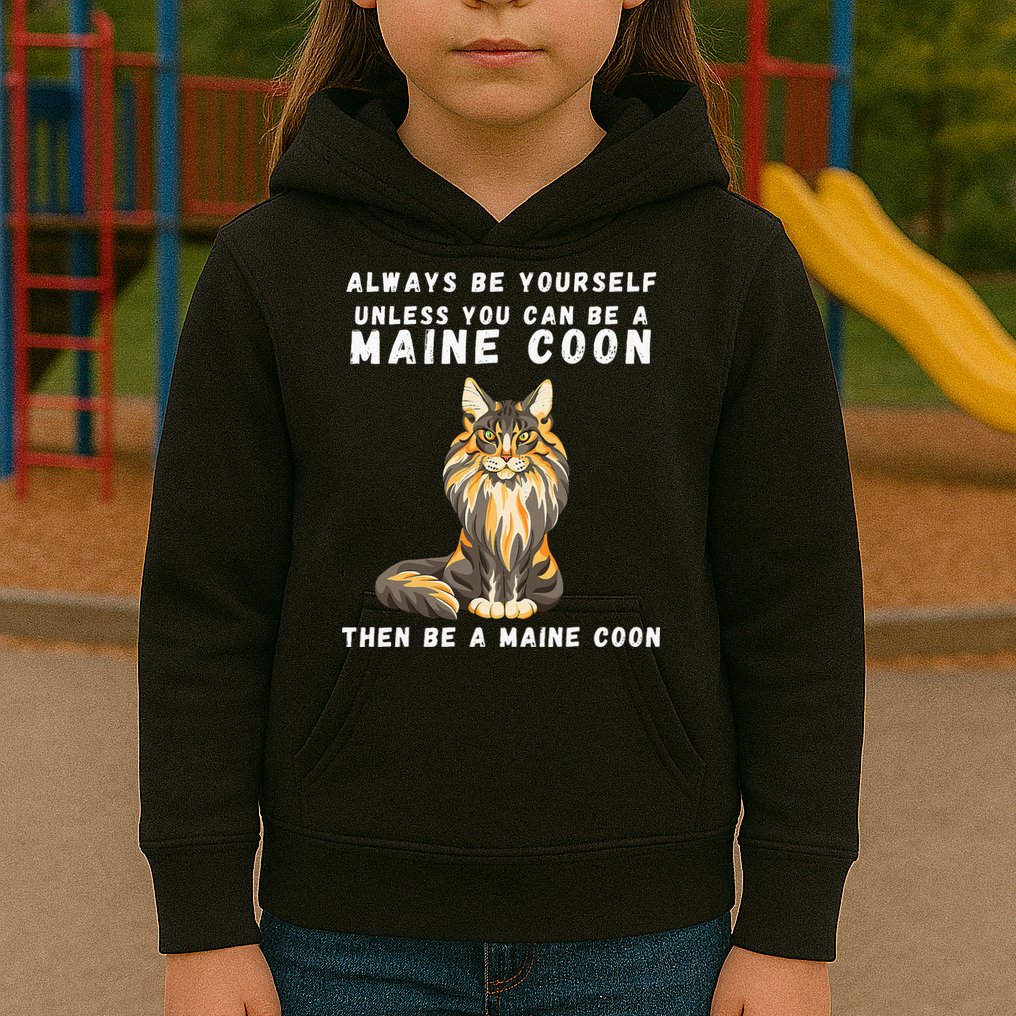 Funny Maine Coon Vintage Funny Saying Cats Lovers Jokes Kids Hoodie