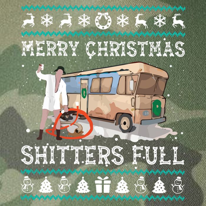 Funny Merry Christmas Shitters Full Sweater Ugly Legacy Tie Dye Trucker Hat