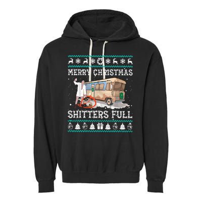 Funny Merry Christmas Shitters Full Sweater Ugly Garment-Dyed Fleece Hoodie