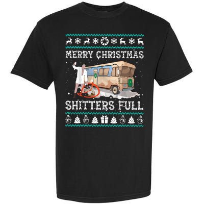 Funny Merry Christmas Shitters Full Sweater Ugly Garment-Dyed Heavyweight T-Shirt