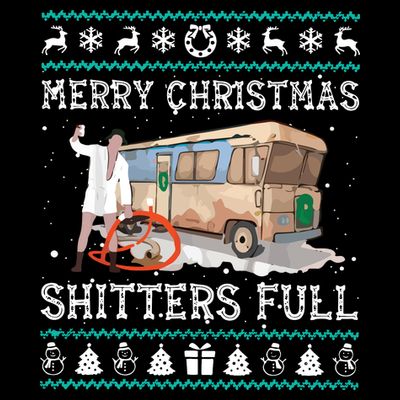 Funny Merry Christmas Shitters Full Sweater Ugly T-Shirt