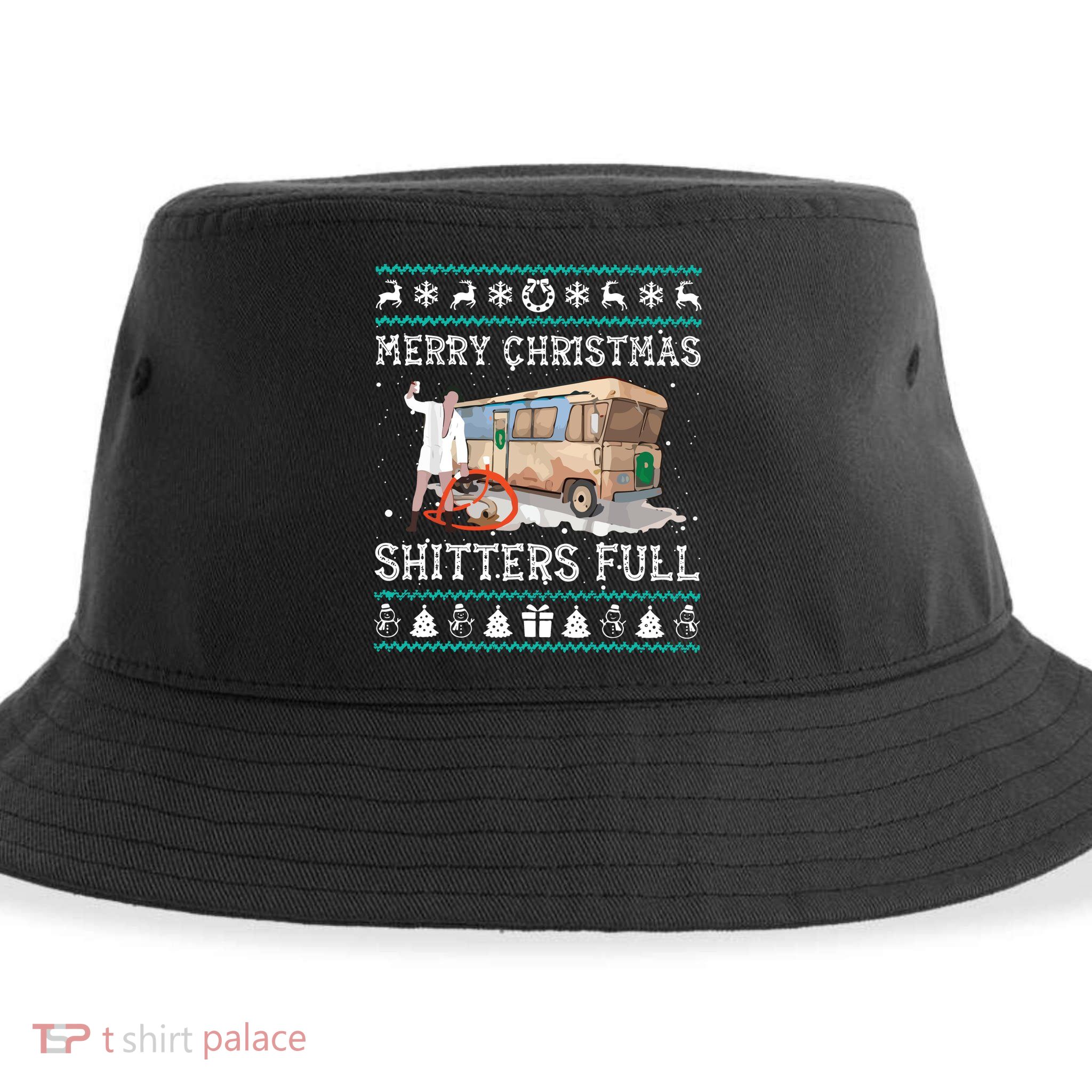 Funny Merry Christmas Shitters Full Sweater Ugly Sustainable Bucket Hat