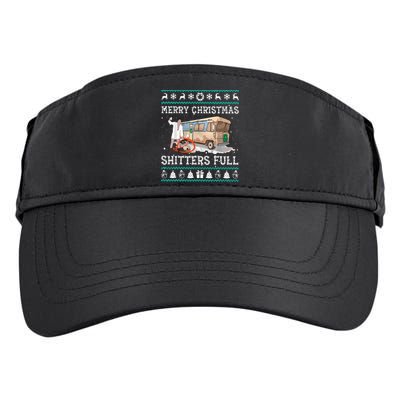 Funny Merry Christmas Shitters Full Sweater Ugly Adult Drive Performance Visor