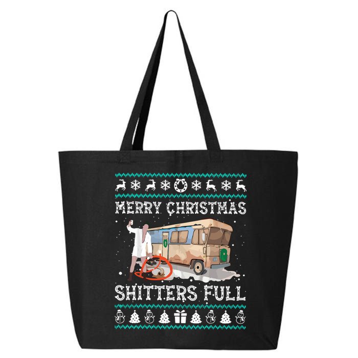 Funny Merry Christmas Shitters Full Sweater Ugly 25L Jumbo Tote