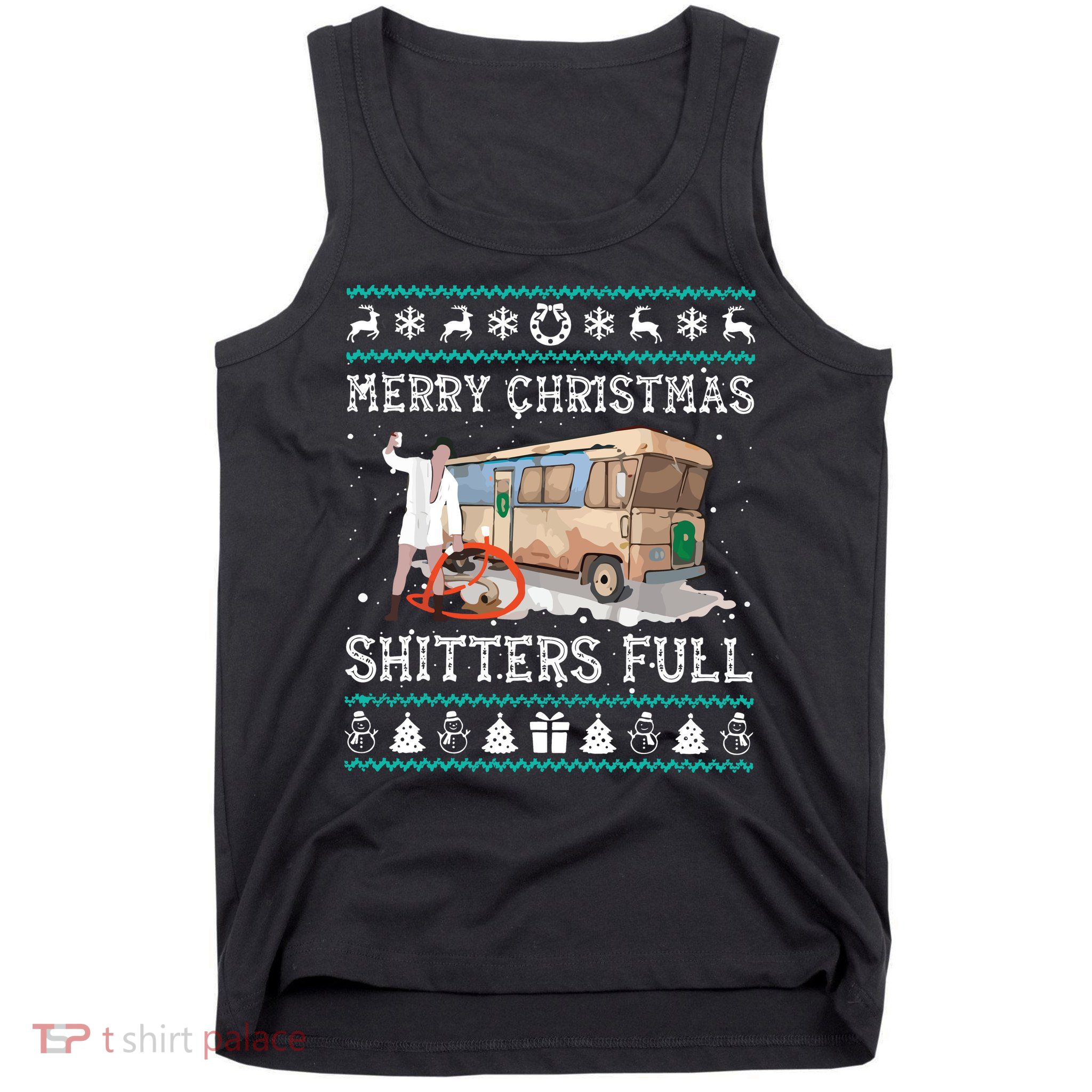Funny Merry Christmas Shitters Full Sweater Ugly Tank Top