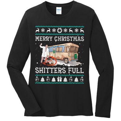 Funny Merry Christmas Shitters Full Sweater Ugly Ladies Long Sleeve Shirt