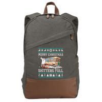 Funny Merry Christmas Shitters Full Sweater Ugly Cotton Canvas Backpack