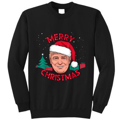 Funny Merry Christmas Trump Humorous Christmas Celebration Sweatshirt