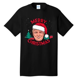 Funny Merry Christmas Trump Humorous Christmas Celebration Tall T-Shirt