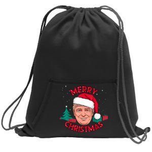 Funny Merry Christmas Trump Humorous Christmas Celebration Sweatshirt Cinch Pack Bag