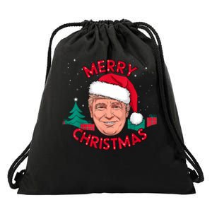 Funny Merry Christmas Trump Humorous Christmas Celebration Drawstring Bag