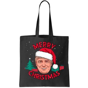 Funny Merry Christmas Trump Humorous Christmas Celebration Tote Bag