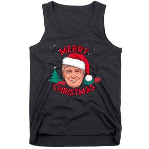 Funny Merry Christmas Trump Humorous Christmas Celebration Tank Top