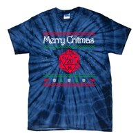 Funny Merry Critmas Christmas D20 Rpg Board Game Role Tie-Dye T-Shirt