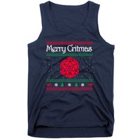 Funny Merry Critmas Christmas D20 Rpg Board Game Role Tank Top