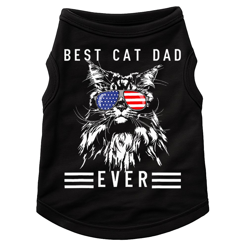 Funny Maine Coon Cat Best Cat Dad Ever Funny Cat Maine Coon Doggie Tank