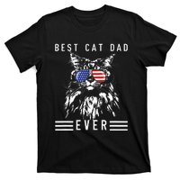 Funny Maine Coon Cat Best Cat Dad Ever Funny Cat Maine Coon T-Shirt