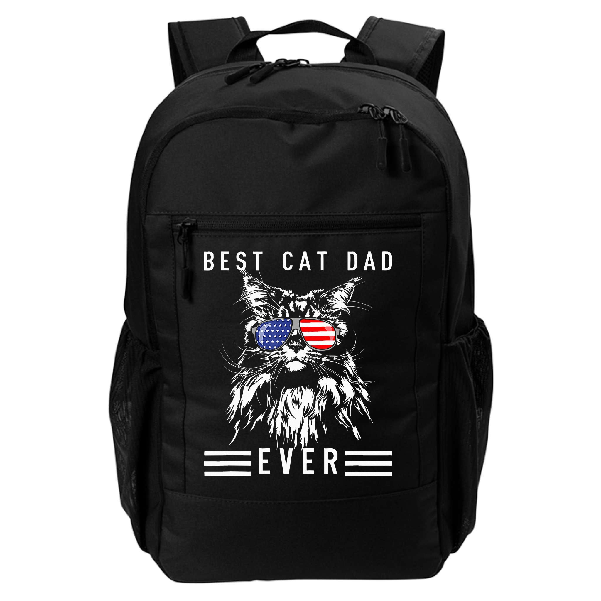 Funny Maine Coon Cat Best Cat Dad Ever Funny Cat Maine Coon Backpack