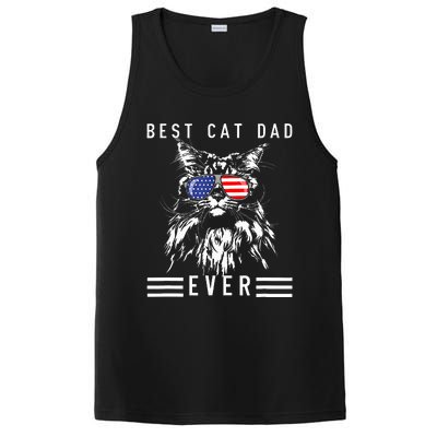 Funny Maine Coon Cat Best Cat Dad Ever Funny Cat Maine Coon PosiCharge Competitor Tank