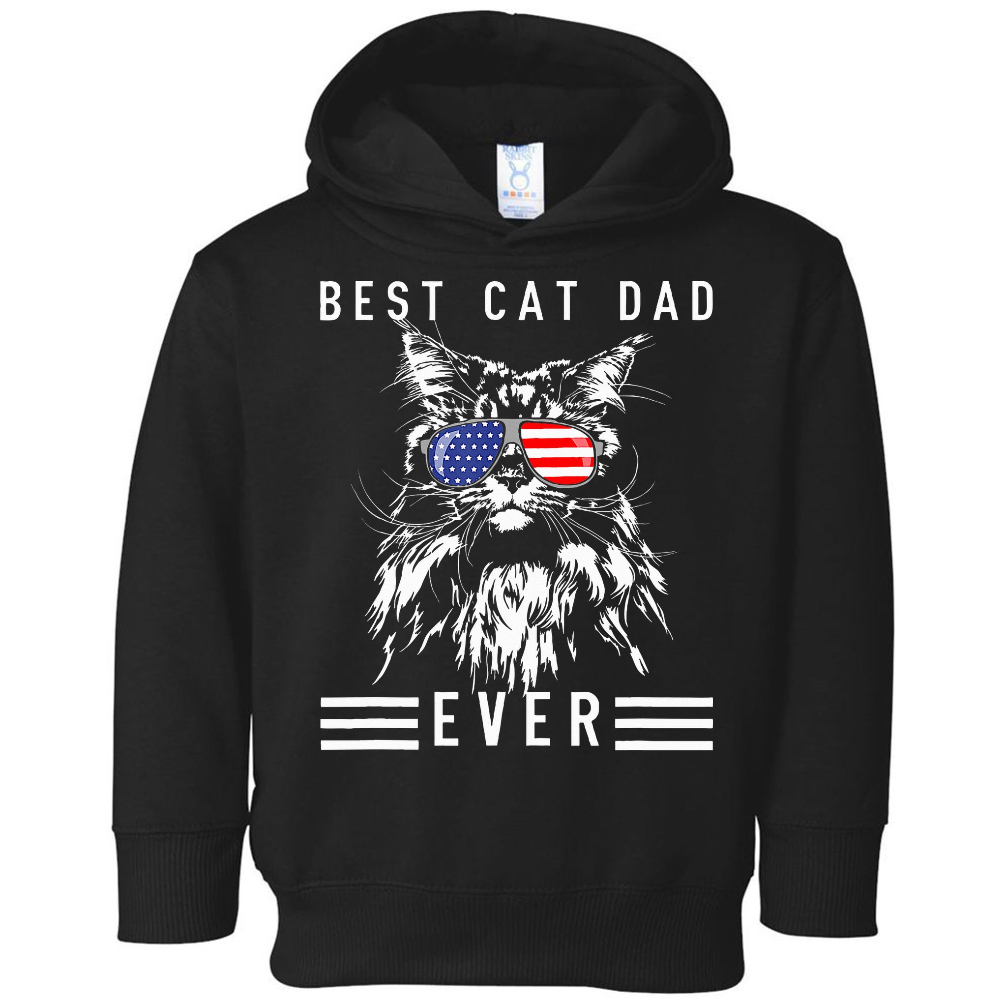 Funny Maine Coon Cat Best Cat Dad Ever Funny Cat Maine Coon Toddler Hoodie