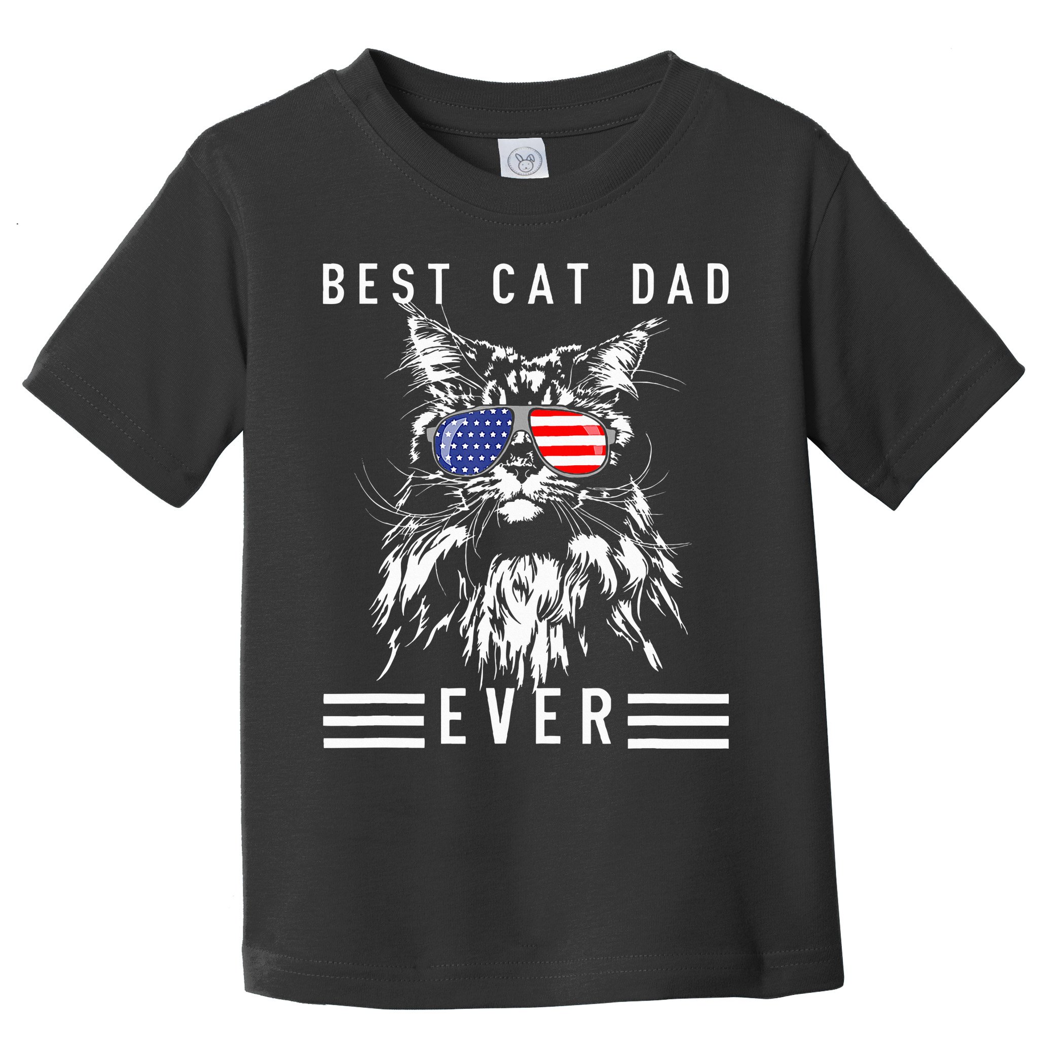 Funny Maine Coon Cat Best Cat Dad Ever Funny Cat Maine Coon Toddler T-Shirt