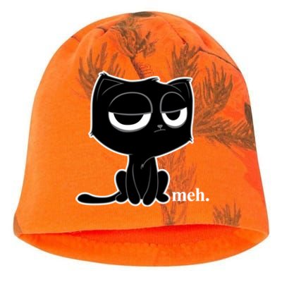 Funny Meh Cat Cool Gift Cute Kitty Cat Hooded Cool Gift Funny Gift Kati - Camo Knit Beanie