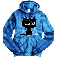 Funny Meh Cat Cool Gift Cute Kitty Cat Hooded Cool Gift Funny Gift Tie Dye Hoodie