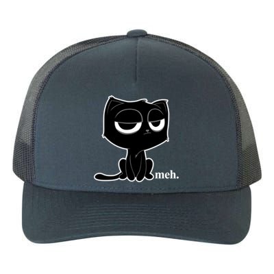 Funny Meh Cat Cool Gift Cute Kitty Cat Hooded Cool Gift Funny Gift Yupoong Adult 5-Panel Trucker Hat